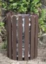 Corbeille COLLEC 70 litres marron 48x66 cm