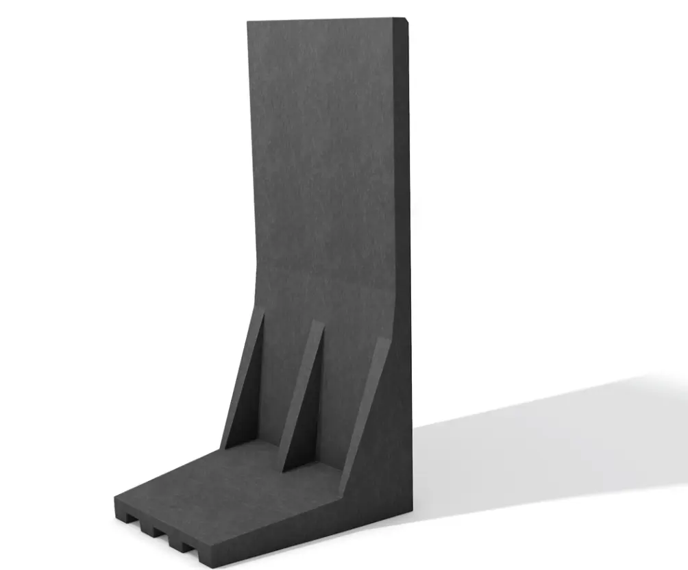 Mur en L plastique léger