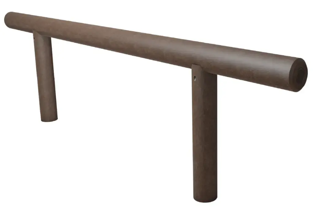Barrière anti-franchissement complète Ø12 x 280 cm   marron (105)