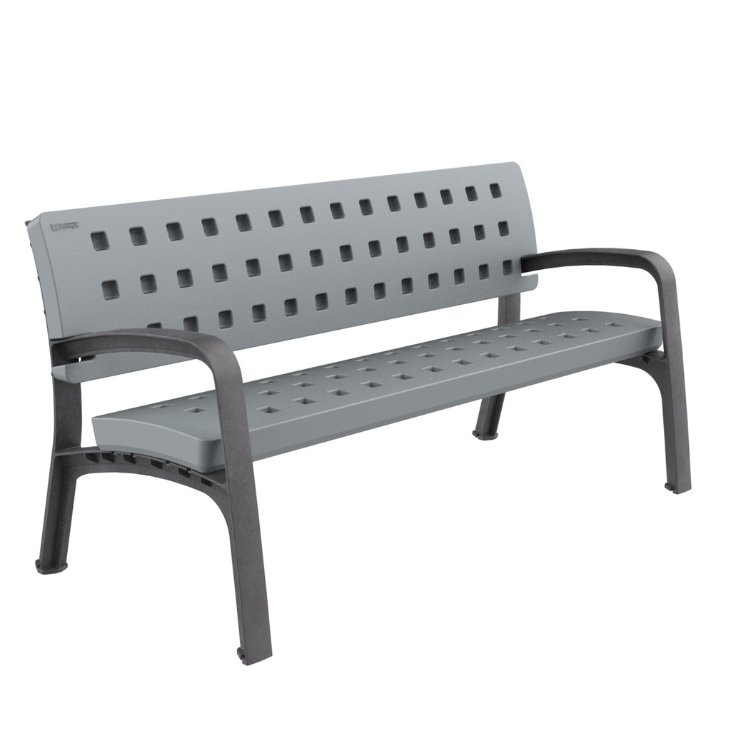 BANC MODO PLASTIQUE 170 CM (GRIS 7040)