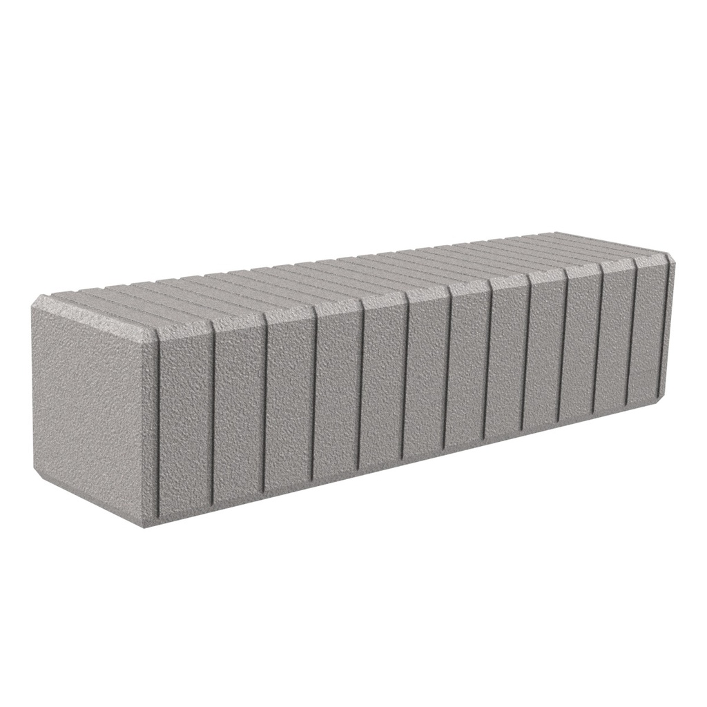 [29850] BANQUETTE HEBA POLYÉTHYLÈNE LONG 2000 MM (GRIS ANTHRACITE)