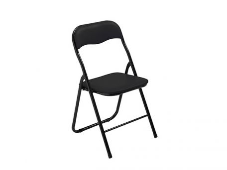 CHAISE BOUNTY STRUCTURE NOIR TISSU ENDUIT- VENDUE PAR 2 (Noir)