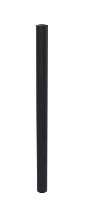 [38010] POTELET URBIN TETE BOMBEE HS 1000MM METAL Ø76 GRIS RAL 7016 A SCELLER