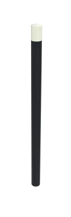 [38060] POTELET PMR URBIN TETE BOMBEE  RAL 9016 HS 1200MM METAL Ø76 GRIS RAL 7016  A SCELLER