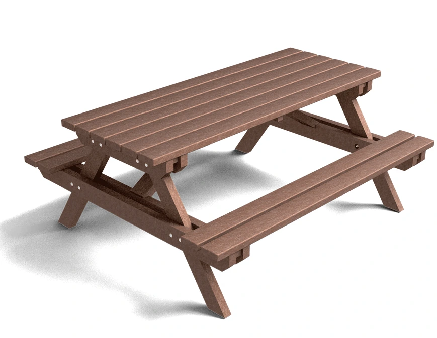 Mesa PIK 1800 polymère recyclé marrón