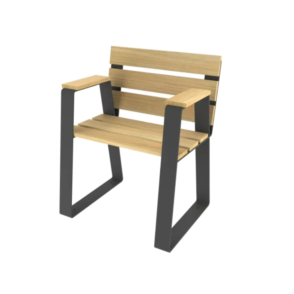 BANC+ACCOUDOIRS HAVANE EHPAD 1PL L700MM BOIS