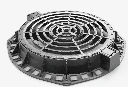 Grille-cadre HEXA R Ø852 PLØ605 D400