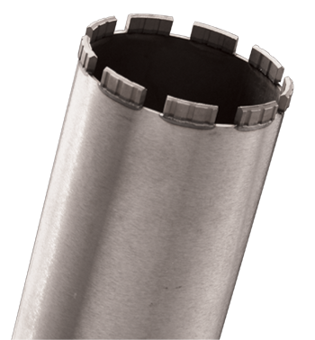 Couronne diamantée raccord 1/4 LU 450mm (42mm)