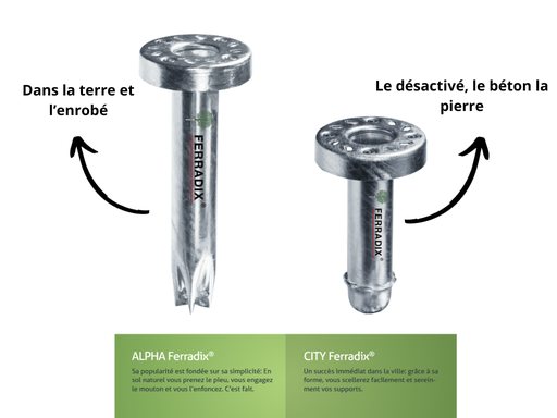 Fourreau Ferradix®  (ALPHA, Ø60)