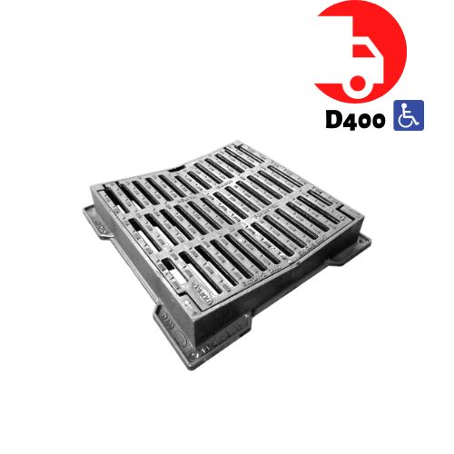 Grille DELITA CO D400 Concave (420x420)