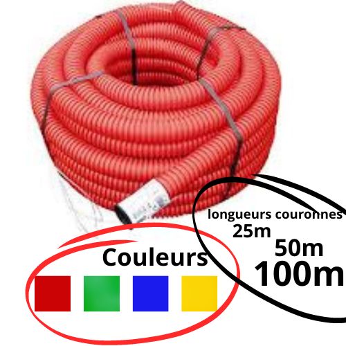 Gaine TPC annelée couronne