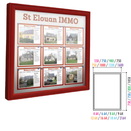 VITRINE CLASSIQUE CADRE ALUMINIUM ANODISÉ (4)