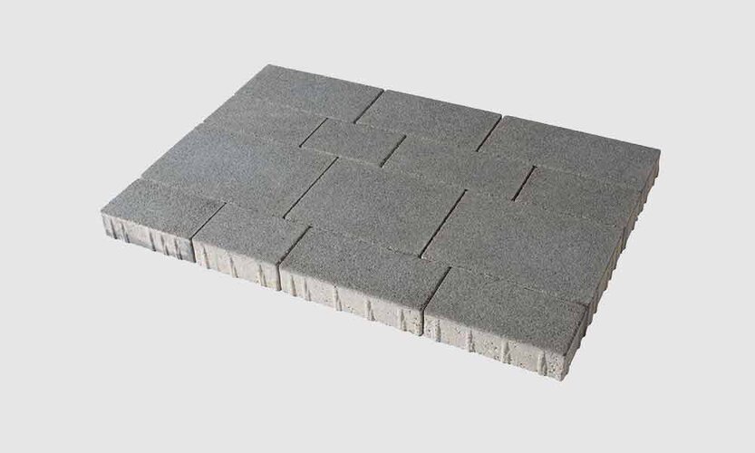 Pavés Via Tagona PASAND (GRENAILLÉ) 8 cm mix de formats (gris agate)