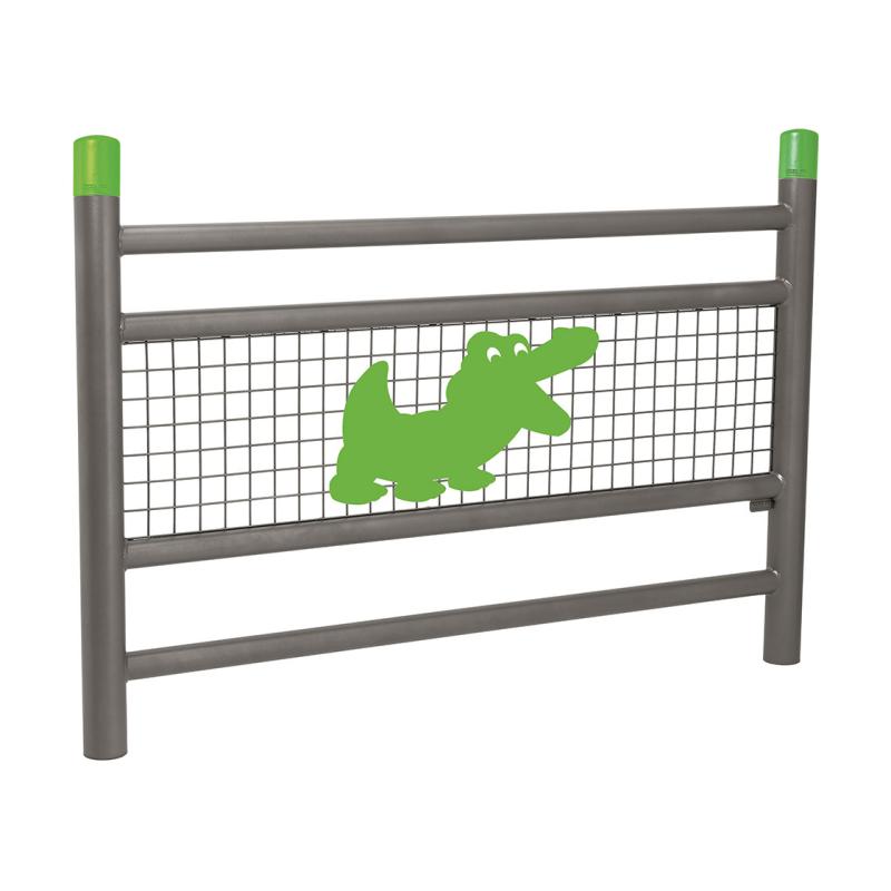 [206816] BARRIÈRE LINEA "SPÉCIALE ÉCOLE" AVEC ANIMATION "CROCO" EN RAL 6018