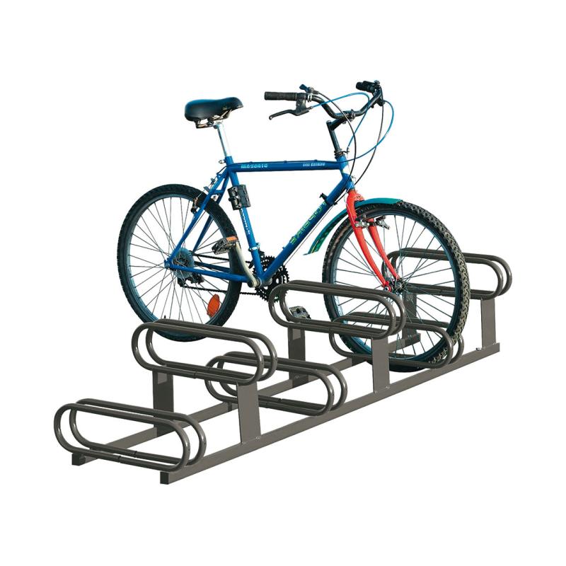 SUPPORT VÉLOS EMPLACEMENTS DÉCALÉS - 6 PLACES 