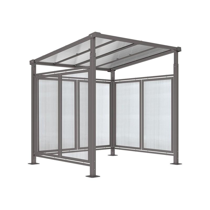 ABRI VÉLOS MILAN "TOUT-EN-UN" : INITIAL + BARDAGES DE FOND + BARDAGES LATÉRAUX