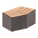 BANQUETTE LE CAIRE STRATIFIÉ COMPACT FINITION "CHÊNE CLAIR"