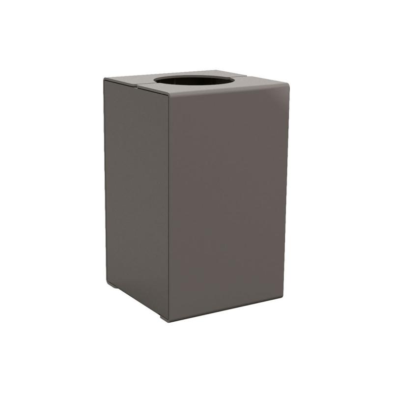 CORBEILLE KUB. ACIER MONOCHROME OU BICOLORE