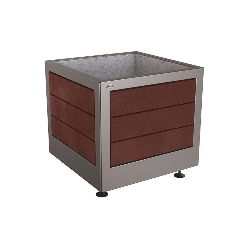 [201735] BAC À PALMIER SILAOS® ACIER ET PLASTIQUE RECYCLÉ AVEC INTÉRIEUR TOUT TÔLE GALVA