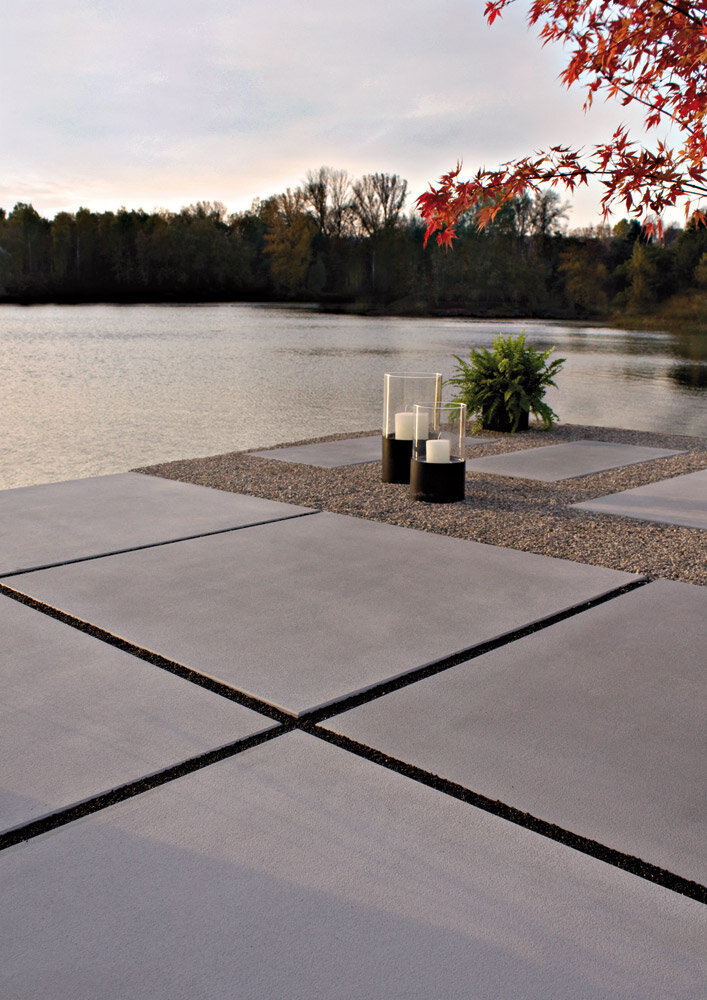 Dalle titania béton brut (GRIS, 100/25/5)