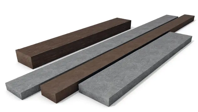 Planche 3 x 10 cm gris lg 200 cm