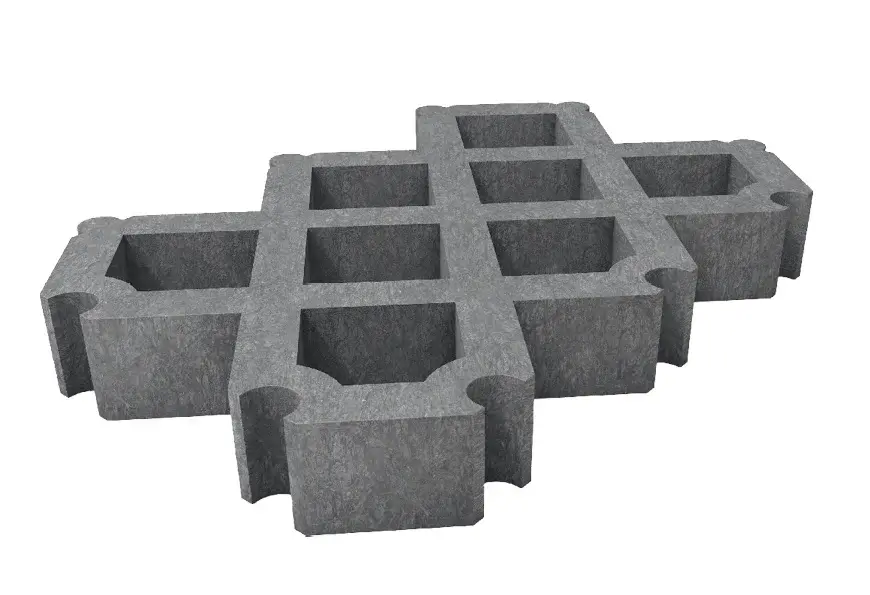 [4200030] Dalle à gazon/gravier 8x40x60 cm gris (soit 4,17 dalles par m²)