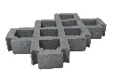 Dalle à gazon 8x40x60 cm gris (soit 4,17 dalles par m²)