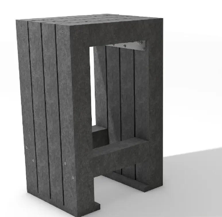 [4300158] Tabouret CALERO sans dossier 50x38x80 cm gris